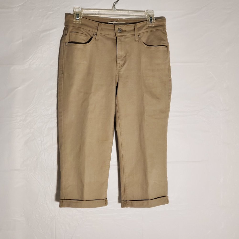 LEVIS 5 POCKET KHAKI JEAN CAPRIS